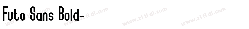 Futo Sans Bold字体转换